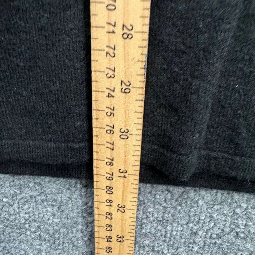 The North Face Quarter Zip Sweater Mens XXL Black Long Sleeve Wool Blend Casual